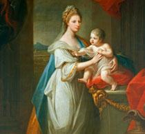 Кауфман Принцесса Уэльса Августа Ганноверская с сыном
