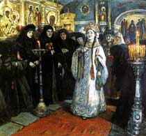 Суриков Посещение царевной женского монастыря